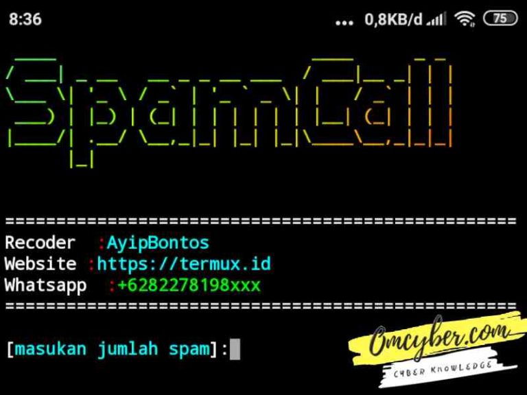 Spam Telepon Termux Terbaru