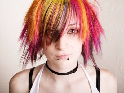emo hairstyles for girls with curly hair. punk hairstyles for girls with