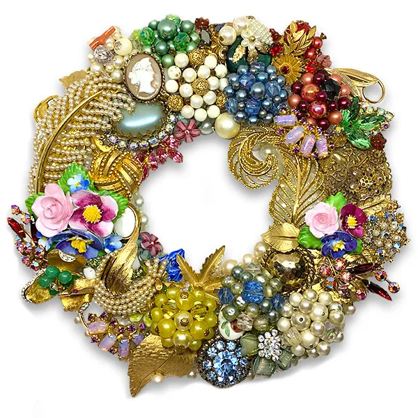 Junk Jewelry Wreath