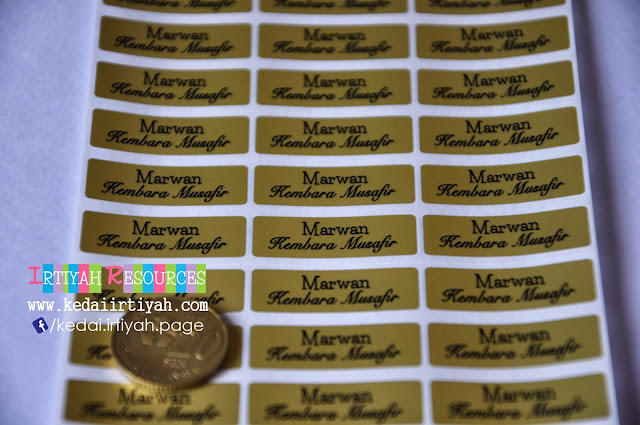 tempah sticker murah label nama kahwin produk product perniagaan bisnes majlis bulat biasa gold silver transparent lutsinar