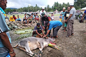 Kegiatan Kurban di Masjid Baiturrahman Bolmong