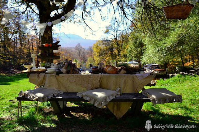 Pic nic d'autunno Shabby Chic