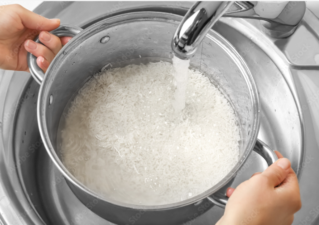 cooking rice without starch