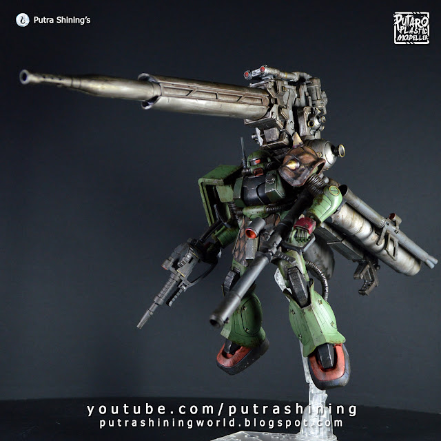 HG Zaku II + Big Gun (Gundam Thunderbolt) Customize Build by Putra Shining