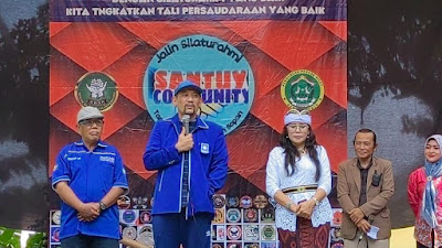 Bacaleg PAN DPR RI Dapil Jabar IV Ari Pribadi Setiadarma Hadiri Milad ke 3 Komunitas Santuy