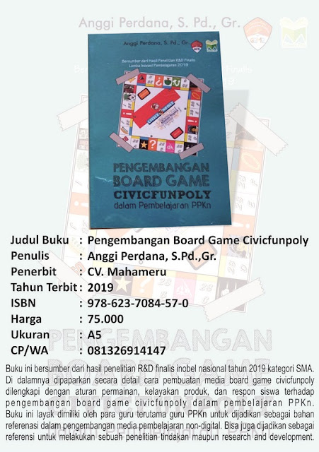 Sinopsis Buku Pengembangan Board Game Civicfunpoly