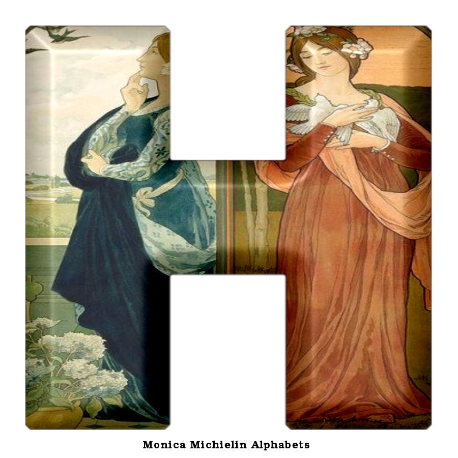 Monica Michielin Alphabets: ART NOUVEAU ALPHABET, ALFABETO AR Monica Michielin Alphabets: ART NOUVEAU ALPHABET, ALFABETO AR