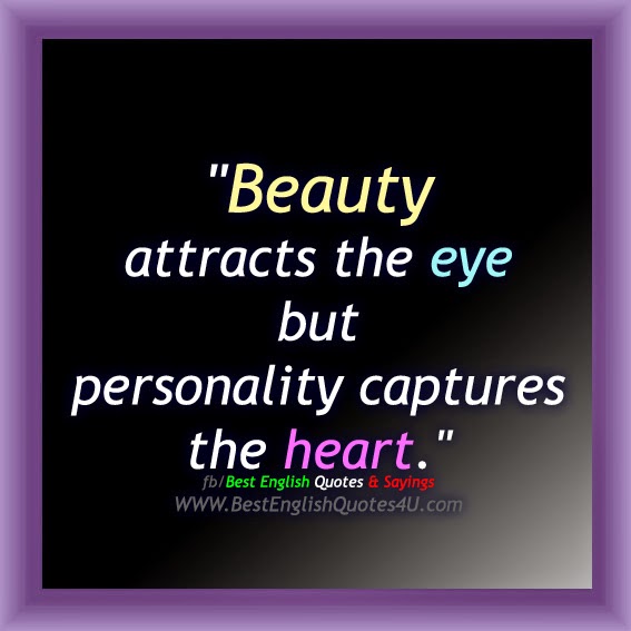 Beauty attracts the eye but...