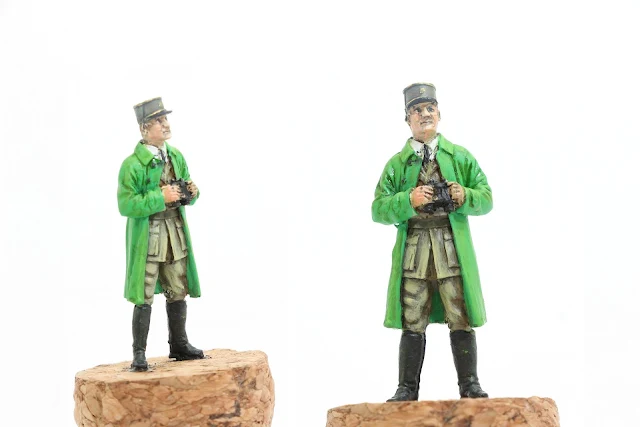 Photos des figurines de l'officier et des radios français de 1939-40 de Gaso.line au 1/48.