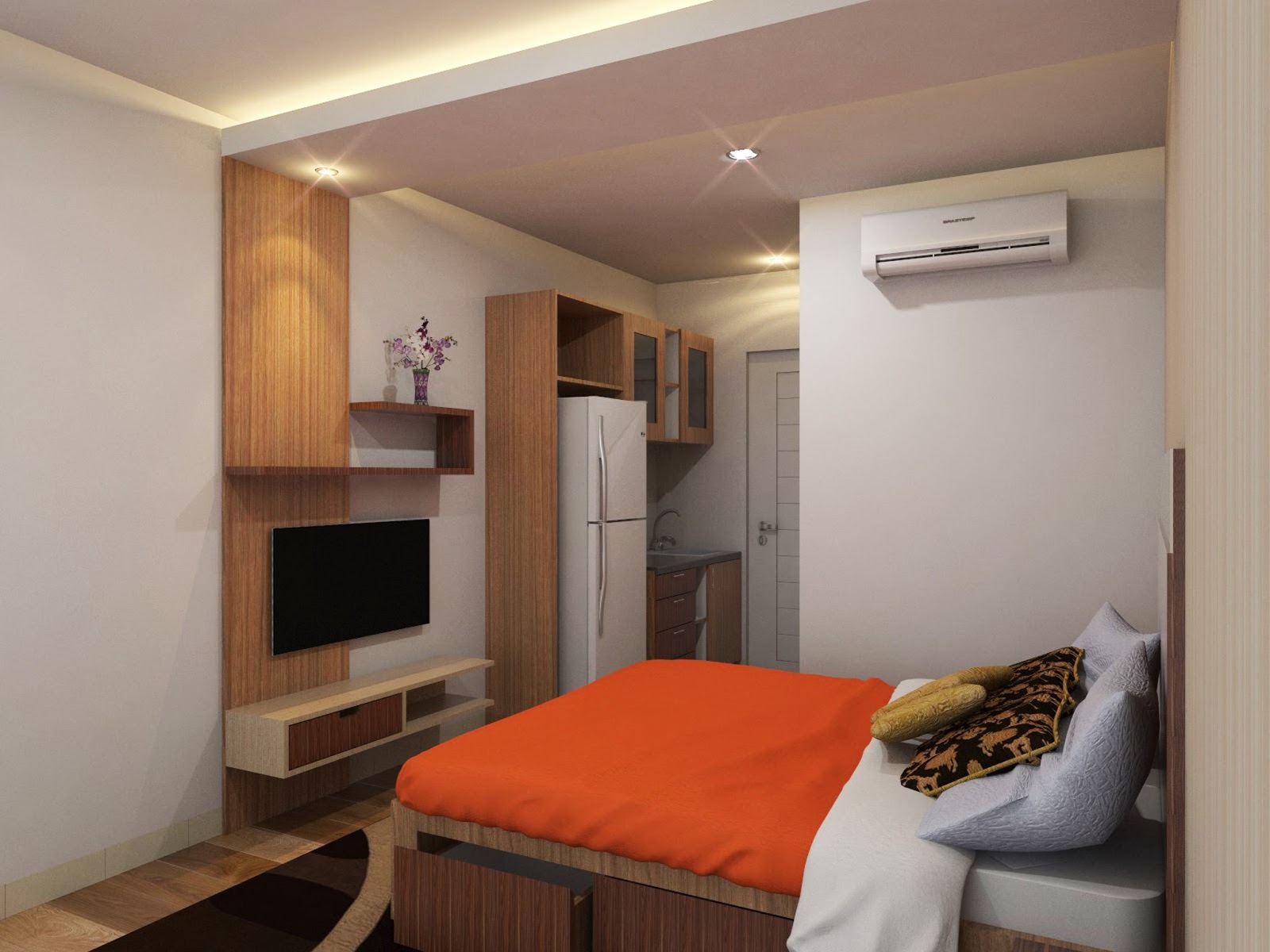 Design Interior  Kamar  Apartemen Desain Rumah  Minimalis  