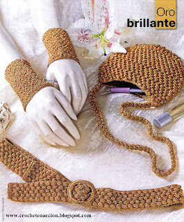 ORO BRILLANTE GLAMOUR DORADO A CROCHET