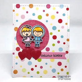 Sunny Studio Stamps: Eskimo Kisses Customer Card by Crafteeme