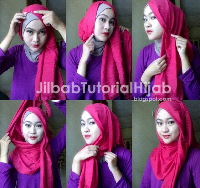 Tutorial Cara Hijab Pashmina Simple Terbaru 2016