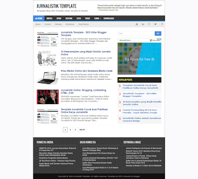 Jurnalistik Responsive Blogger Template