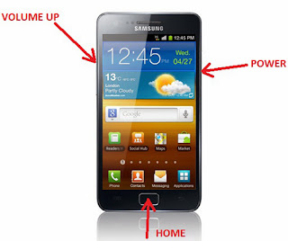Tombol Home - Power - Volume Up Root Samsung Galaxy Young S5360