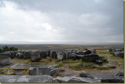 Priene View from Temple Rain Approaching