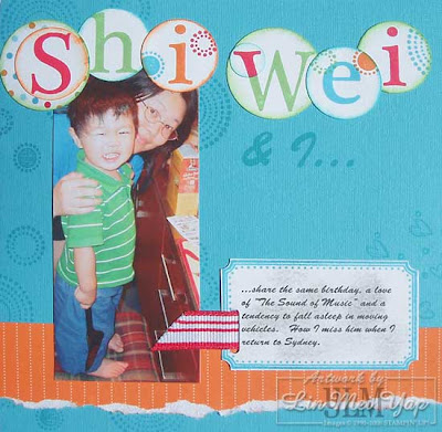 Scrap Page using Stampin' Up! supplies