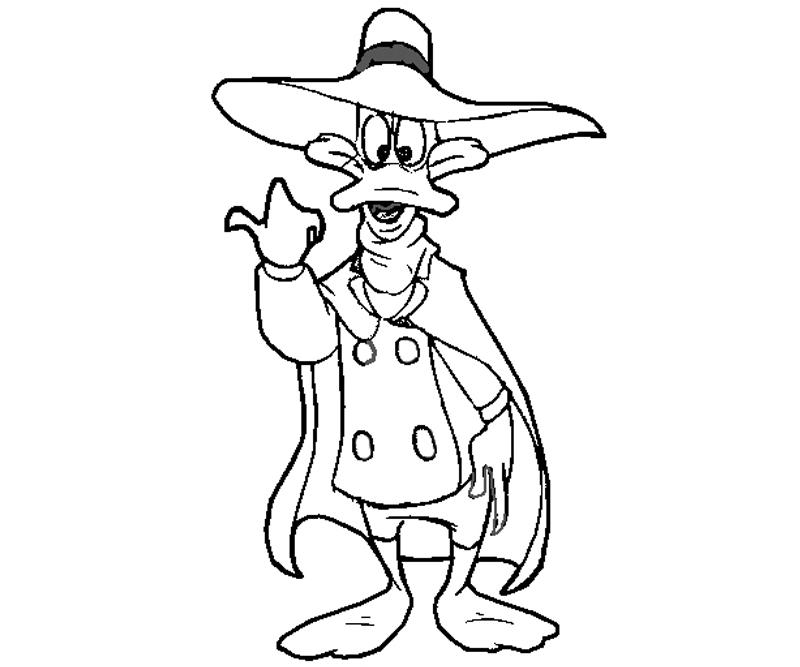 Printable Darkwing Duck 2 Coloring Page