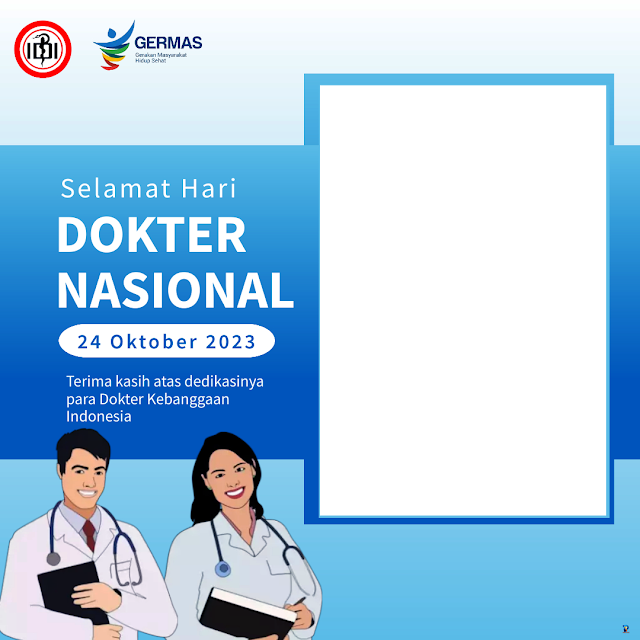 Bingkai wibon Hari Dokter Nasional Tahun 2023