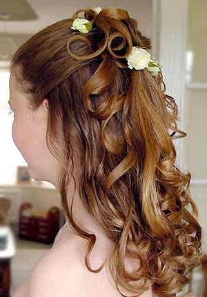 prom hairstyles for long hair half up half down. half up half down prom