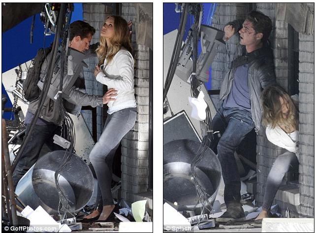 rosie huntington whiteley transformers. Action heroes: Shia and Rosie