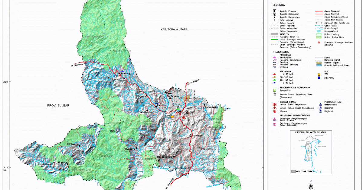 Peta Kota: Peta Kabupaten Tana Toraja