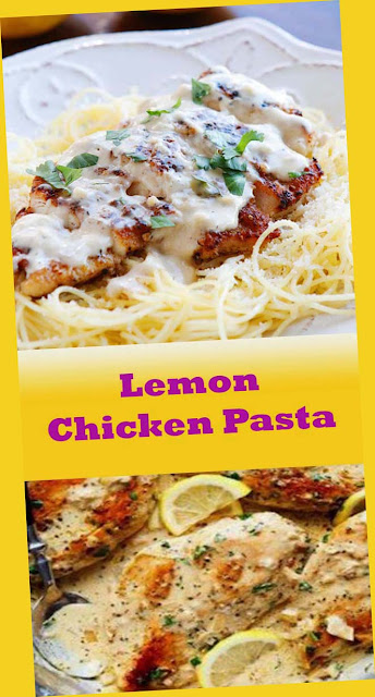 #recipe #pasta #chicken #angel #garlic #lemon #broccoli