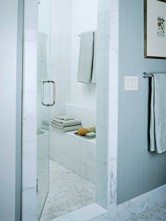 Desain Kamar Mandi Shower Minimalis Tanpa Bathub