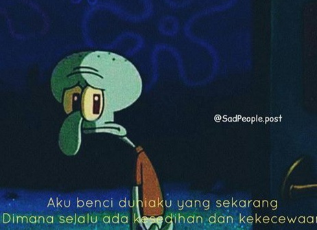 20 gambar Squidward Tentacles karakter lucu film Spongebob