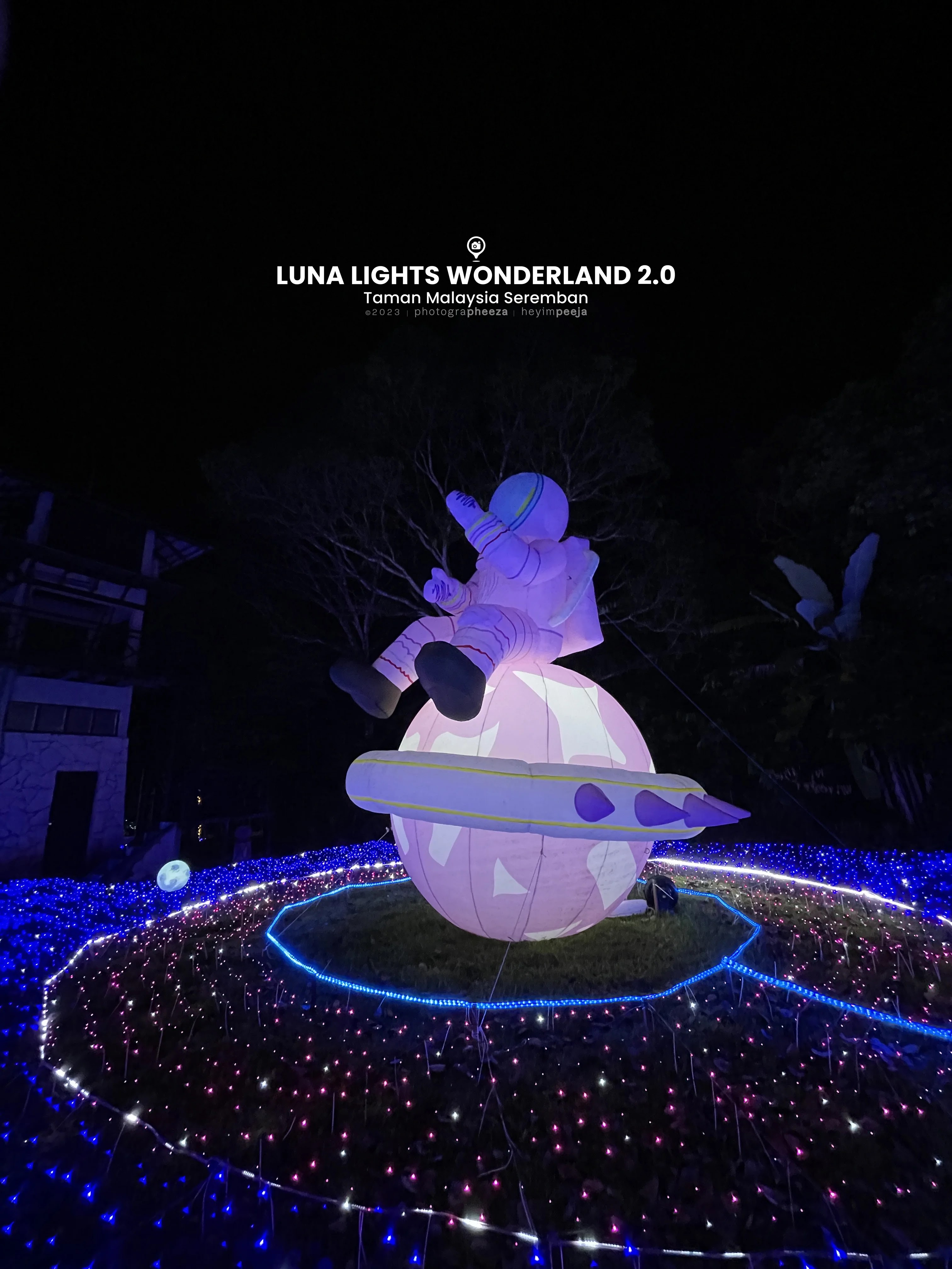 Luna Lights Wonderland 2.0 Taman Malaysia Seremban Meriah Dipenuhi LED Blinking