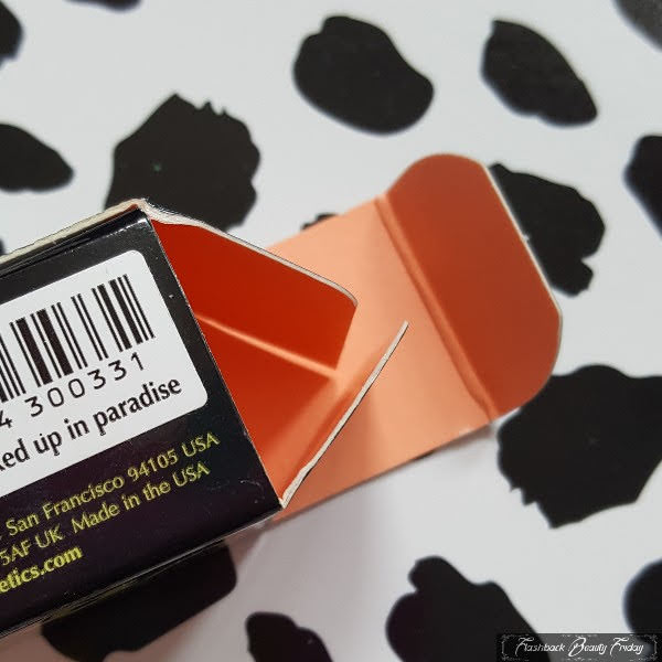 plain orange inside of lipstick box