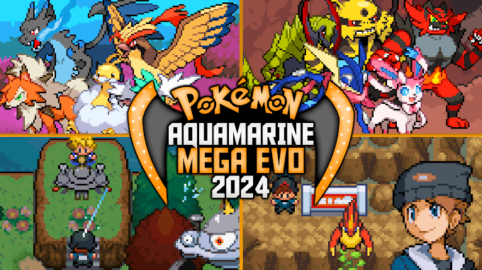 Pokemon Mega Evolution Aquamarine English GBA