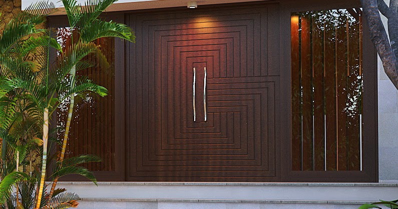 31 Desain Daun  Pintu  Rumah Dari Bahan Kayu Plafon Gypsum 