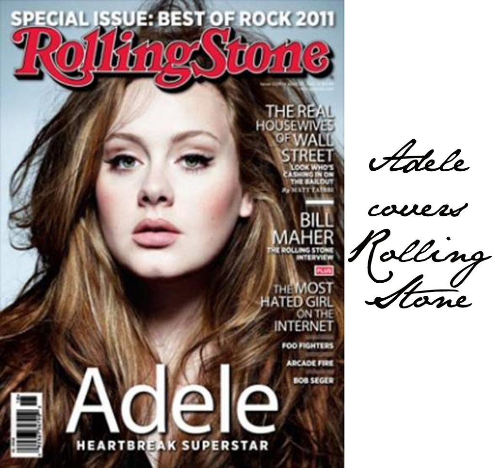 cover of the month. Adele looks absolutely amazing for Rolling Stone ...