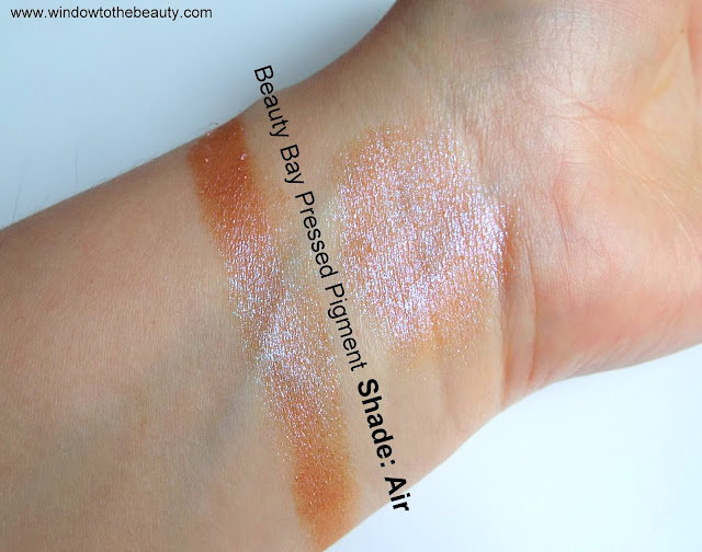 Beauty Bay Pressed Pigment Youtopia Collection Air swatches