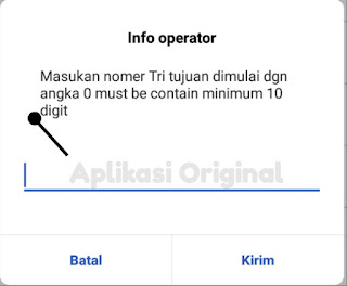 Transfer Kuota Internet Dari Operator TRI