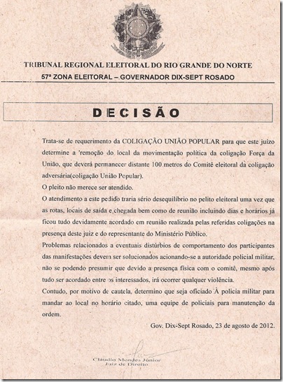 decisão