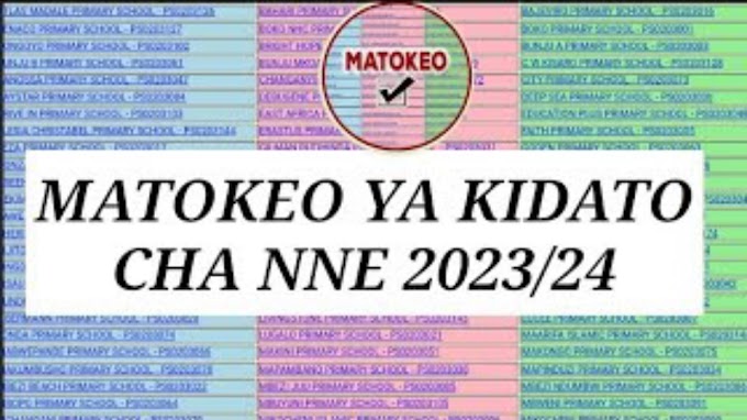 Matokeo ya Kidato cha Nne 2023-2024 - Form Four CSEE Results 2024