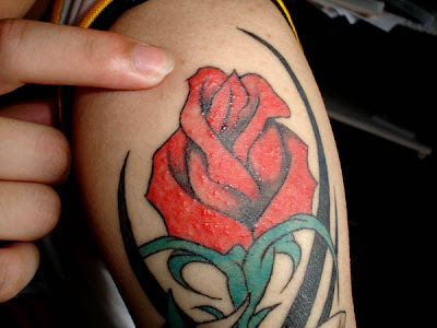 Label: Tribal Rose Tattoo Design