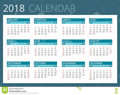 Download Kalender 2018 Masehi / 1439 Hijriyah Corel Gratis Bisa Edit