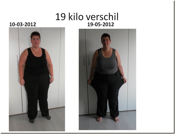19 kilo verschil