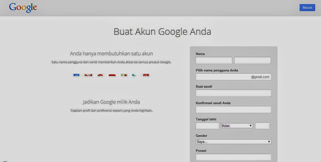 Image Result For Cara Membuat Akun Gmail