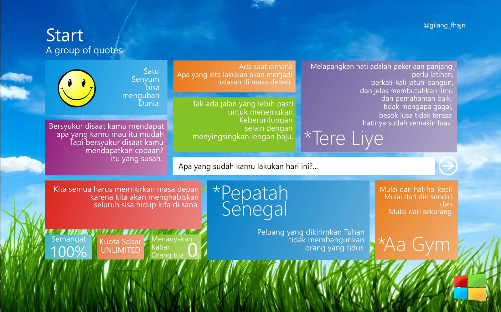 Wallpaper Windows 8 Modifikasi Dengan Kata Kata Mutiara Ini Itu