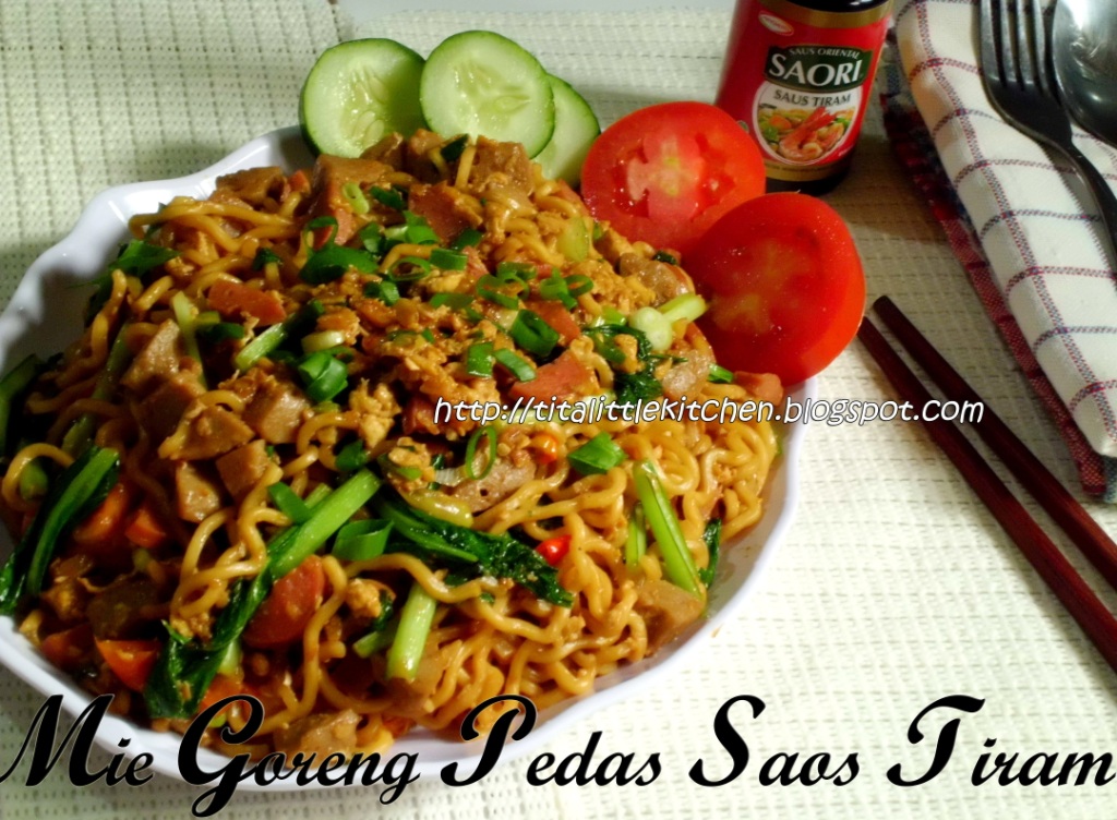 Tita s Little Kitchen Mie  Goreng  Pedas  Saos Tiram