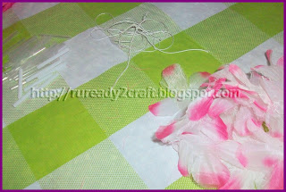 luau flower petals for hair bow craft