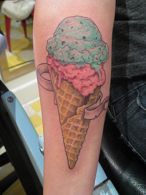 Ice Cream Tattoo Designs Collection