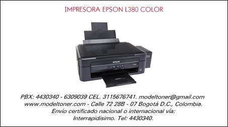 IMPRESORA EPSON L380 COLOR