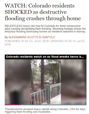 flooding destroys homes Colorado this week: Global Warming has created weather extremes with are now a new norm