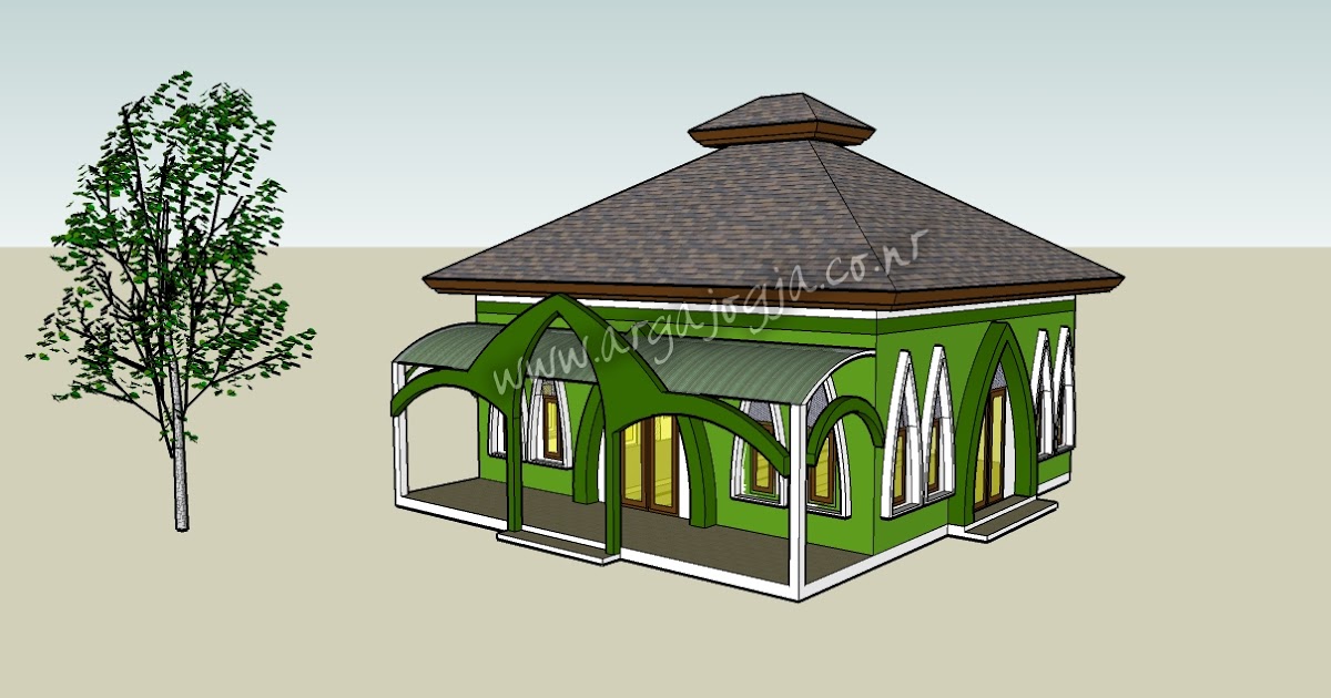 Desain Mushola Al Ikhlas Pada Lahan Ukuran 8x9 meter 