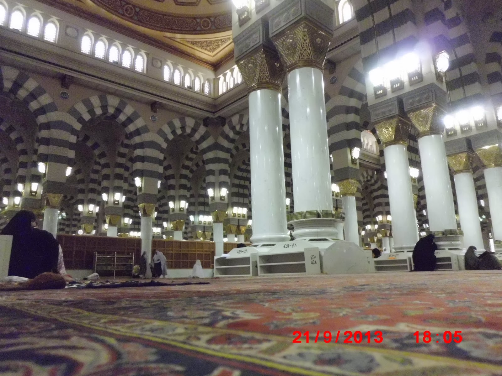 MY MURNI: SUASANA Di DALAM MASJID NABAWI SEPTEMBER 2013